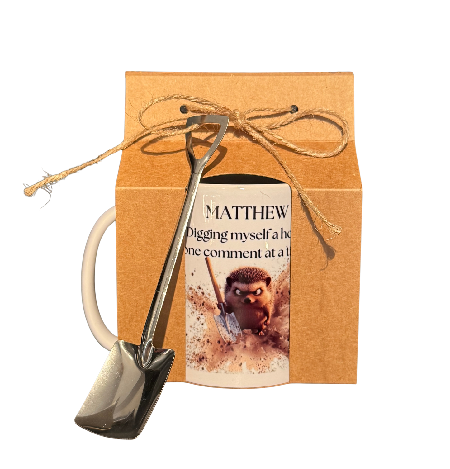 Rude Mug Gift Set - "Digging myself out of this sh*t!" - Exclusive design to Serendipity!