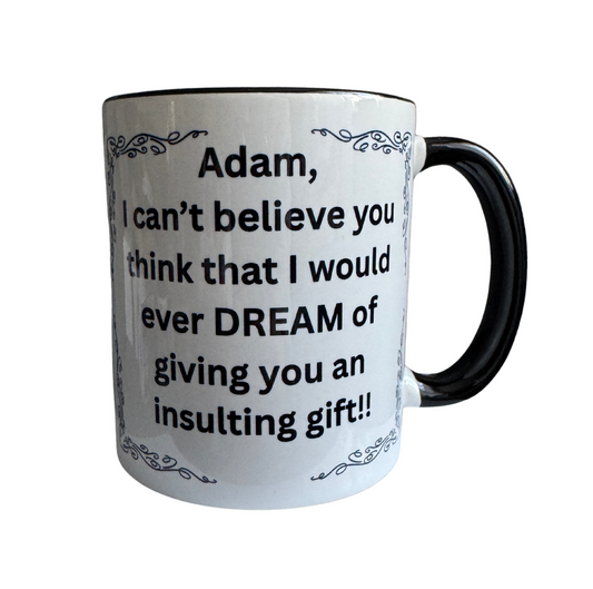 Very Rude Personalised Mug gift!