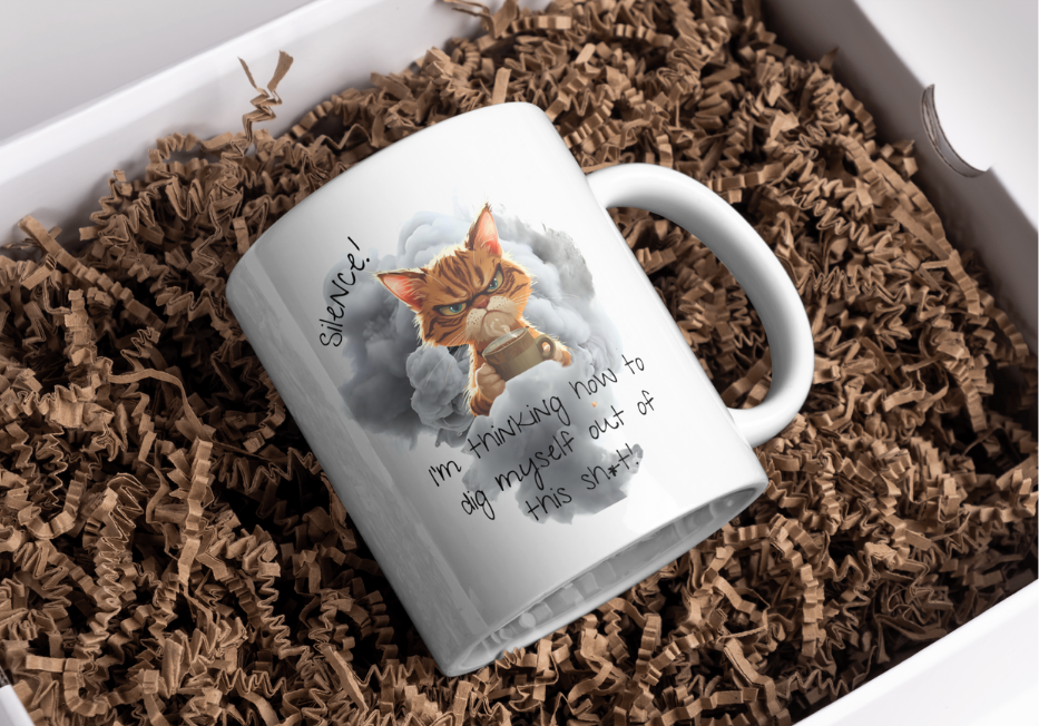 Rude Mug Gift Set - "Digging myself out of this sh*t!" - Exclusive design to Serendipity!